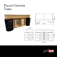 Load image into Gallery viewer, Pallet Counter Table