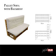Load image into Gallery viewer, Pallet Sofa with Backrest (Cushions not included)